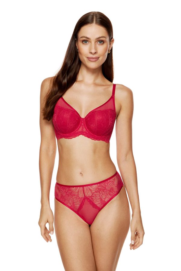 Gorteks Gorteks Rouge lace padded bra red