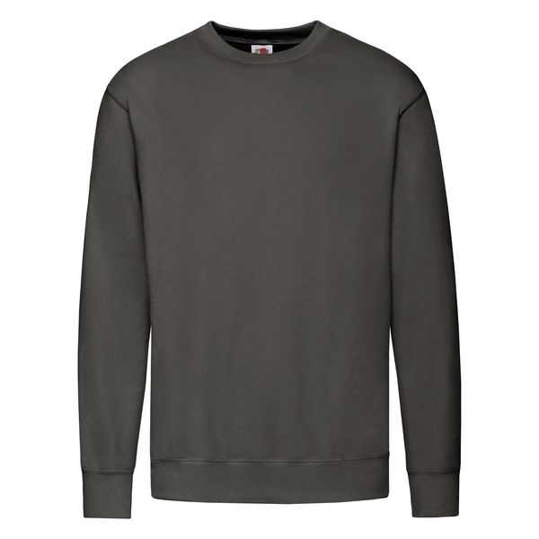 Fruit of the Loom Graphite Men's Sweatshirt Lightweight Set-in-Sweat Sweat Fruit of the Loom