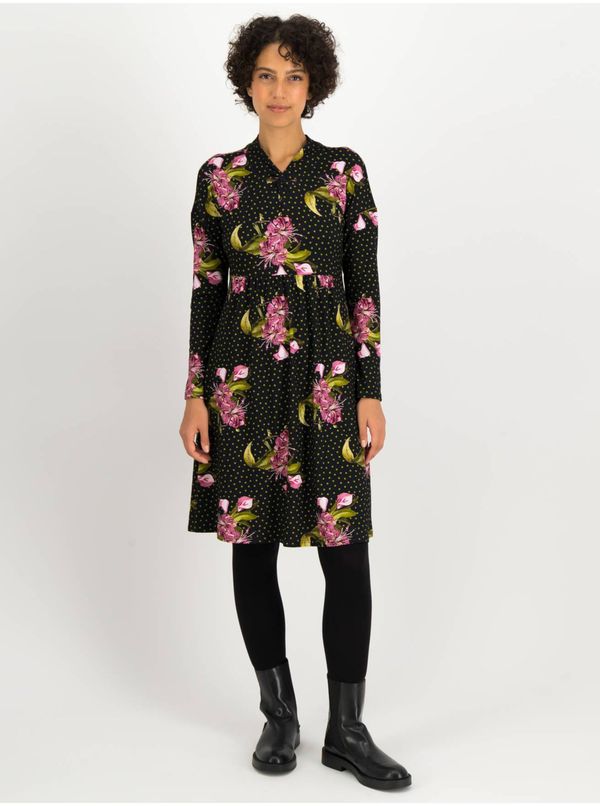 Blutsgeschwister Green-black patterned dress Blutsgeschwister The Peace of Ease - Women's