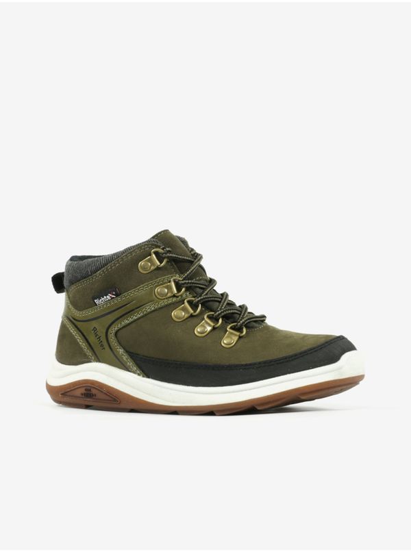 Richter Green Boys Ankle Leather Winter Boots Richter - Boys