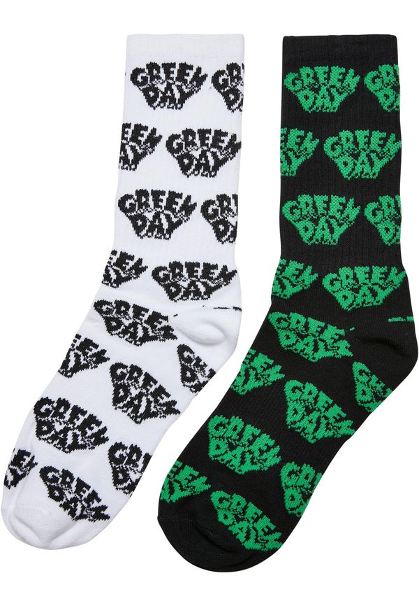 Merchcode Green Day Socks - 2 Pack - Black/White