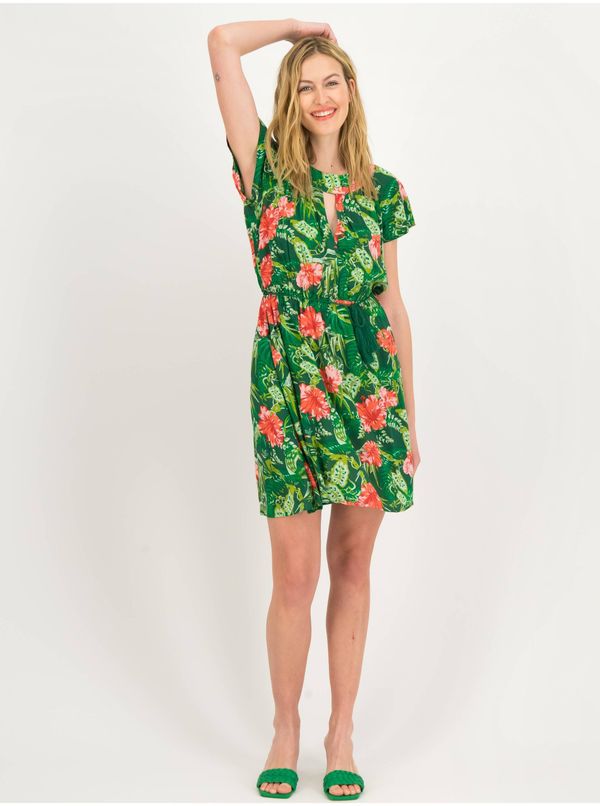 Blutsgeschwister Green Floral Dress Blutsgeschwister - Women