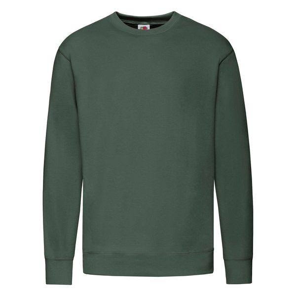 Fruit of the Loom Green Men's Sweatshirt Lightweight Set-in-Sweat Sweat Fruit of the Loom