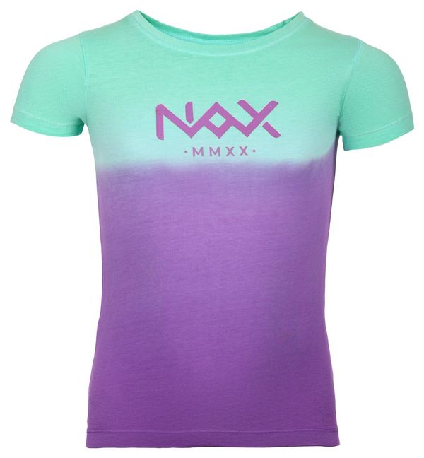 NAX Green-purple children's T-shirt NAX KOJO