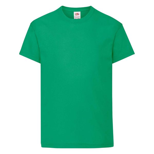 Fruit of the Loom Green T-shirt for Children Original Fruit of the Loom