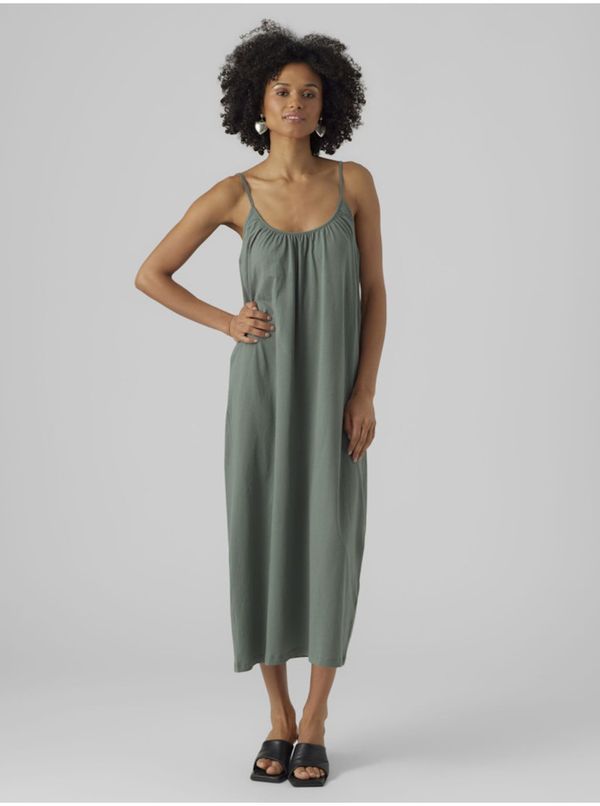 Vero Moda Green women's maxi dress Vero Moda Luna - Women