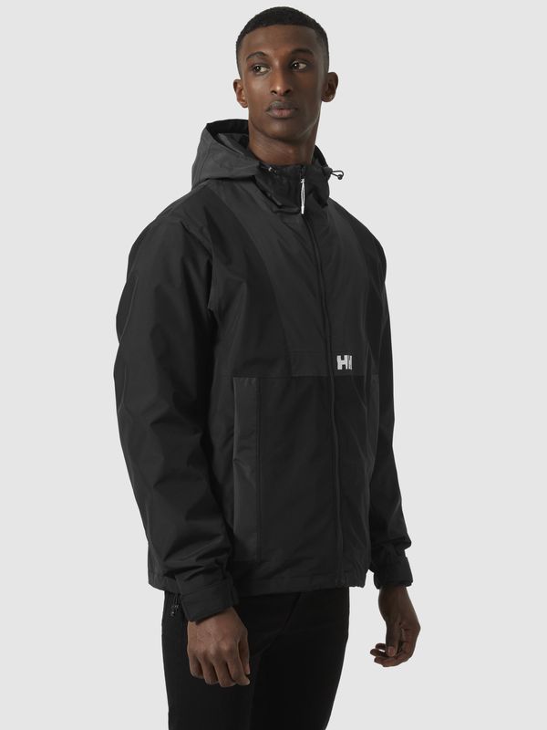 Helly Hansen Grey-black men's sports jacket HELLY HANSEN Rig Rain Jacket
