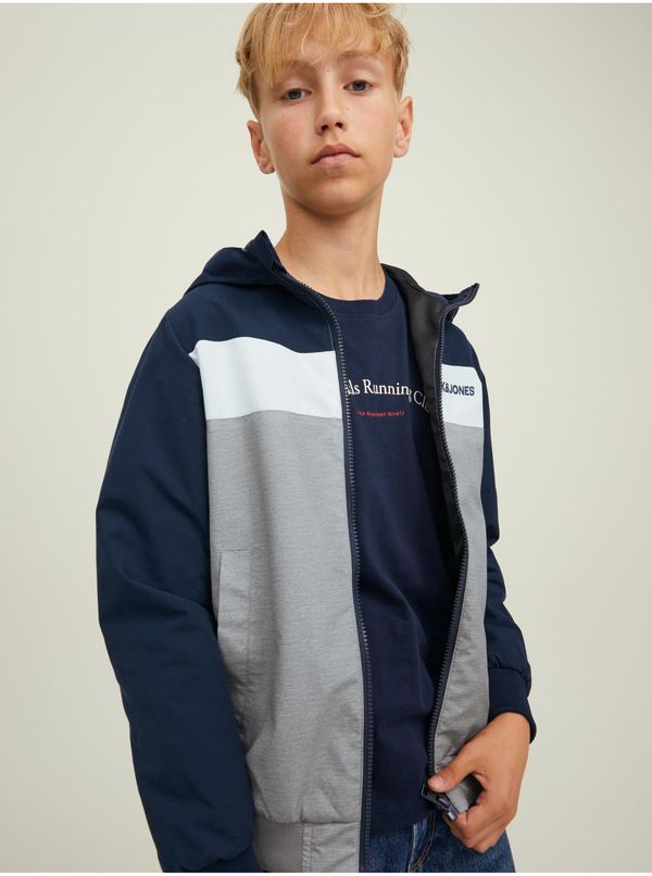 Jack & Jones Grey-dark blue boys jacket Jack & Jones Rush - Boys