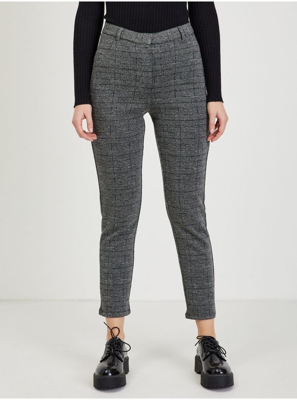 Orsay Grey ladies checkered shortened trousers ORSAY - Ladies