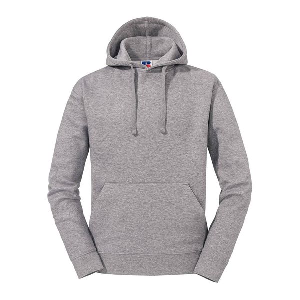 RUSSELL Grey melange men's hoodie Authentic Russell