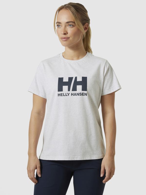 Helly Hansen Grey melange women's T-shirt HELLY HANSEN HH Logo T-Shirt 2.0