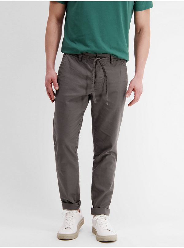 Lerros Grey men's chino trousers with linen LERROS - Mens