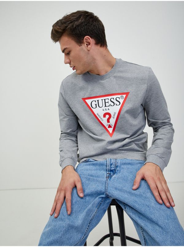 Guess Grey Mens Sweatshirt Guess Audley - Men