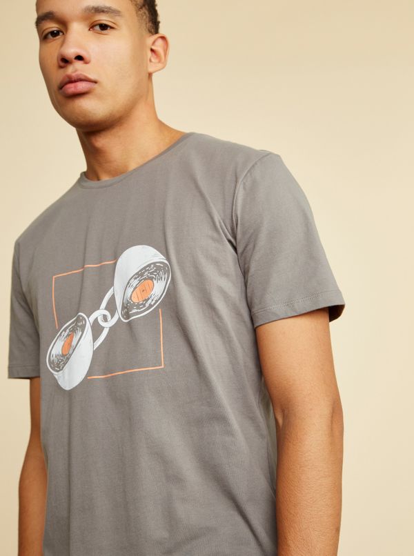 ZOOT.lab Grey men's T-shirt with zoot brody print