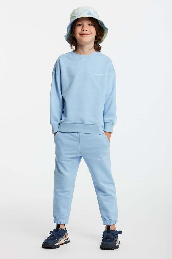 GRIMELANGE GRIMELANGE Majuro Boy Embroidered Blue Tracksuit Se