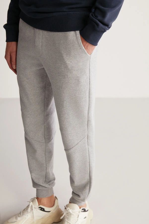 GRIMELANGE GRIMELANGE PAUL Men's Regular Fit Grey Melange Sweatpants