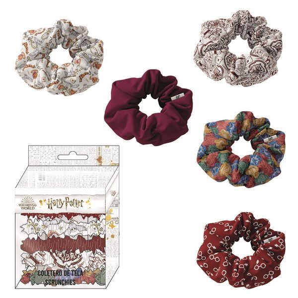 HARRY POTTER HAIR ACCESSORIES SCRUNCHIES 5 PIECES HARRY POTTER