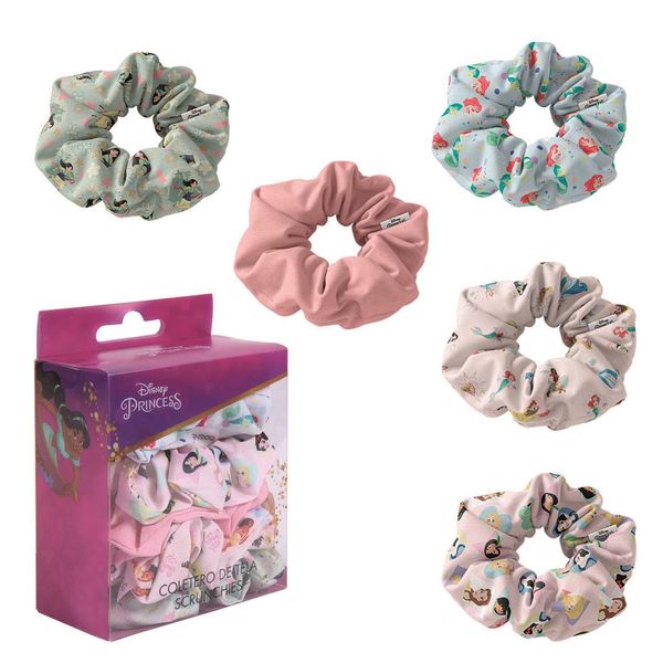 Princess HAIR ACCESSORIES SCRUNCHIES 5 PIECES PRINCESS