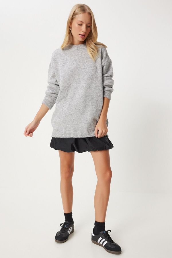 Happiness İstanbul Happiness İstanbul Women's Gray Casual Knitwear Sweater