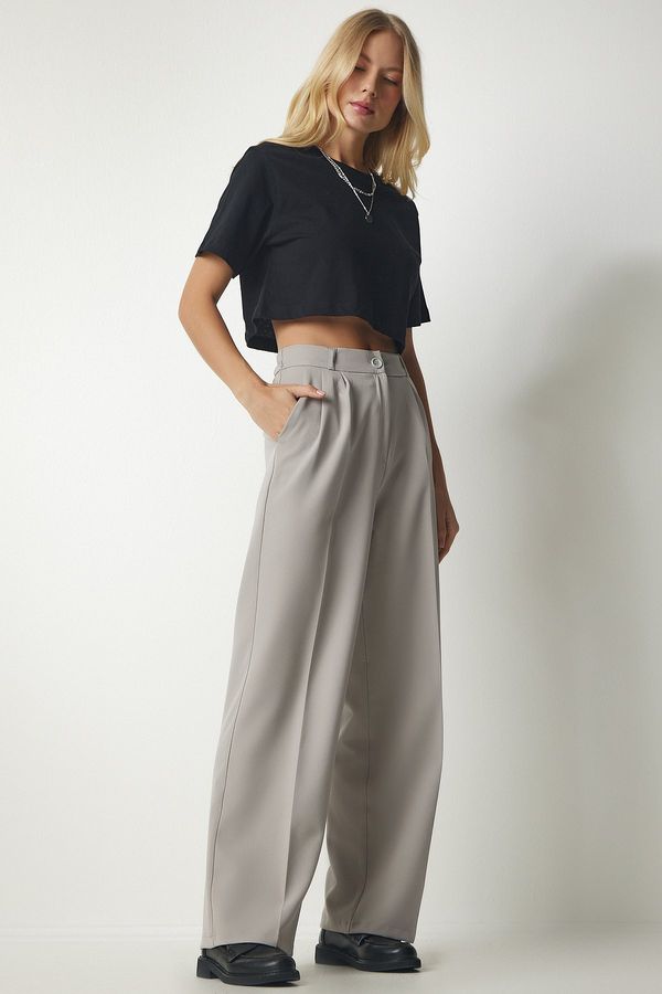 Happiness İstanbul Happiness İstanbul Women's Stone Pocket Palazzo Trousers