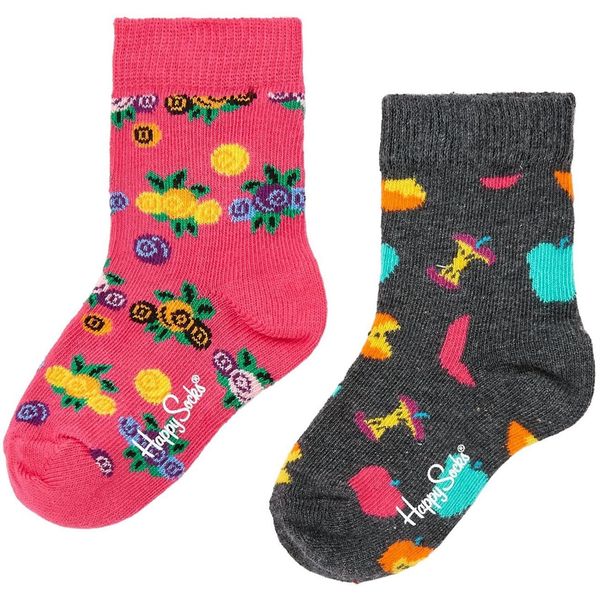 Happy Socks Happy Socks 2 Pack Apple and Flowers Socks