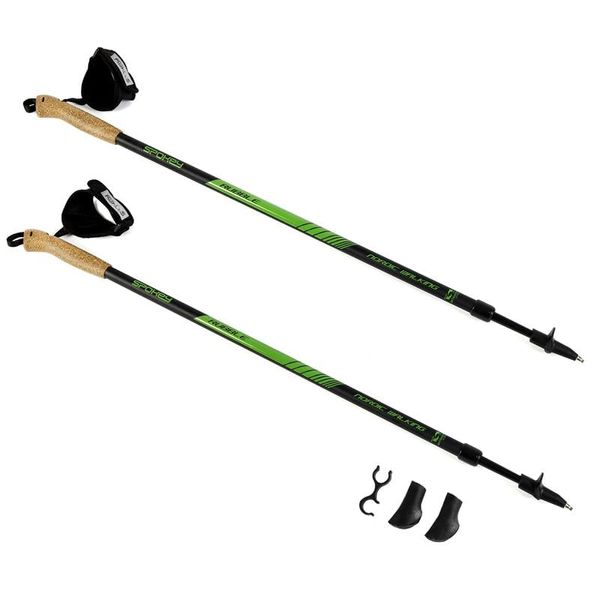 Happy Socks Happy Socks RUBBLE Nordic Walking Sticks, 2-piece, Antishock system, black-green