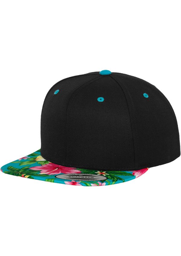 Flexfit Hawaiian snapback blk/aqua