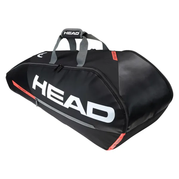 Head Head Tour Team 6R Black/Orange Racket Bag