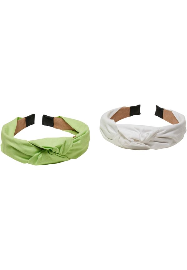 Urban Classics Headband with knot 2-pack light mint/white