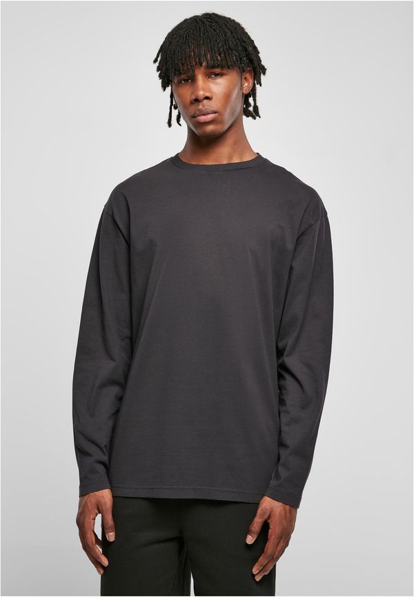 Urban Classics Heavy Oversized Garment Dye Long Sleeve Black