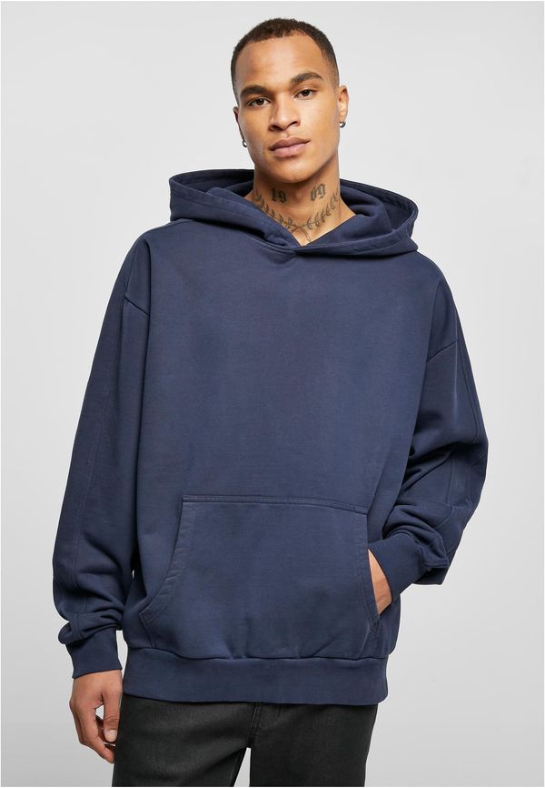 Urban Classics Heavy Terry Garment Dye Hoody Dark Blue