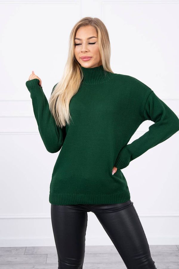 Kesi High neckline sweater green