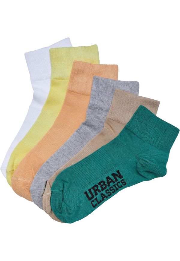 Urban Classics High Sneaker Socks 6-Pack sunsetcolor