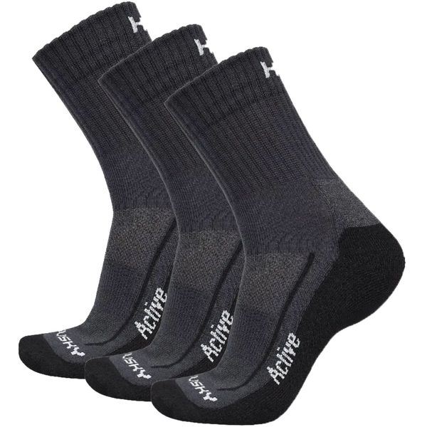 HUSKY HUSKY Active 3pack black socks