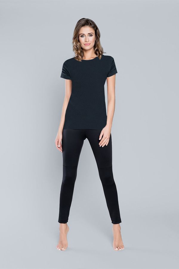 Italian Fashion Ibiza T-shirt with short sleeves - black