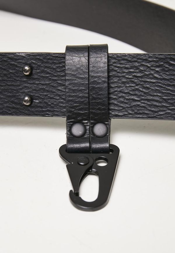 Urban Classics Accessoires Imitation leather belt with hook black