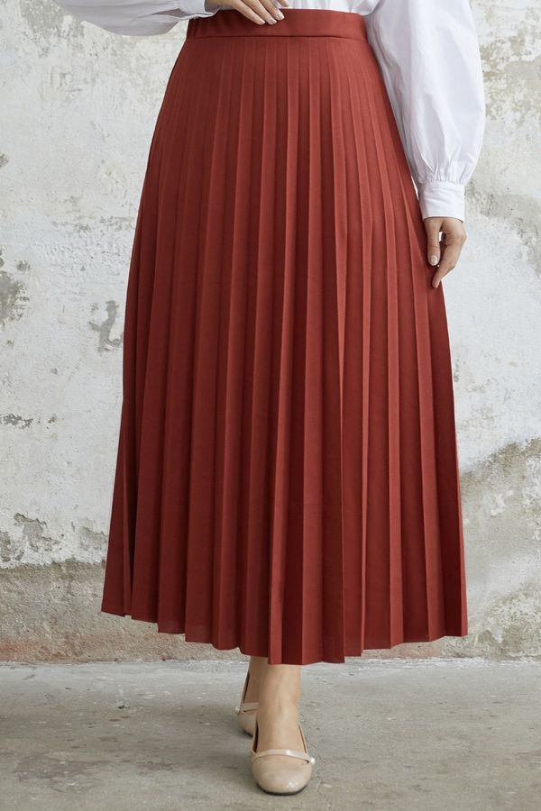 InStyle InStyle Luisa Waist Elastic Pleated Skirt - Tile