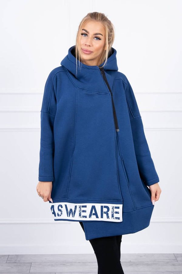 Kesi Insulated denim sweatshirt with zipper