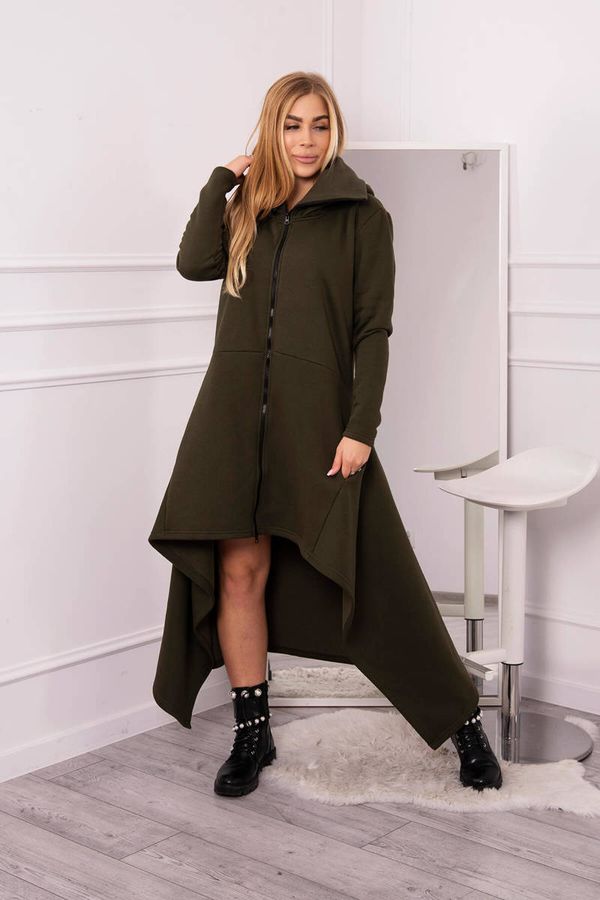 Kesi Insulated dress with longer khaki sides