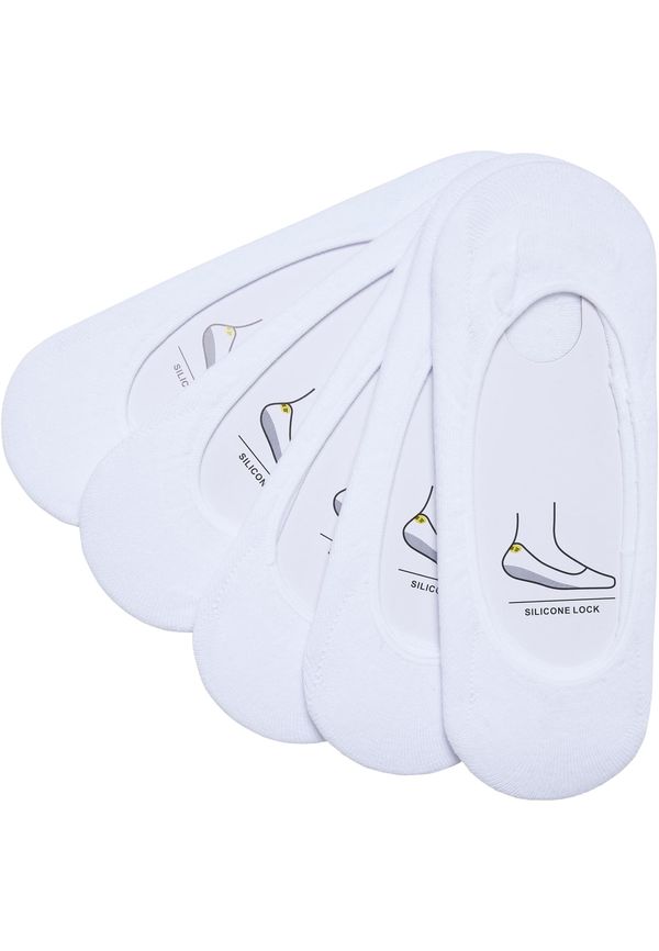 Urban Classics Invisible Socks 5-Pack White