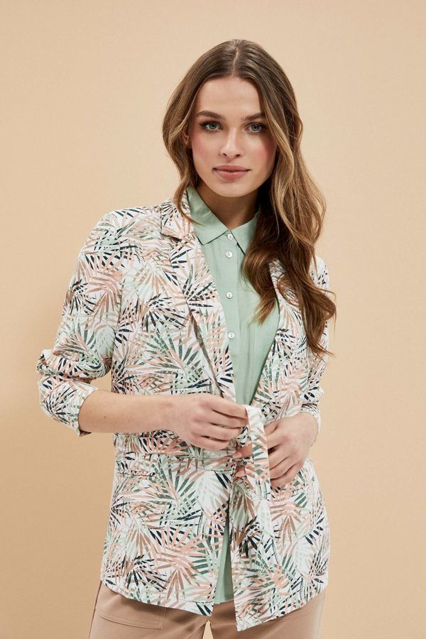 Moodo Jacket with tropical pattern