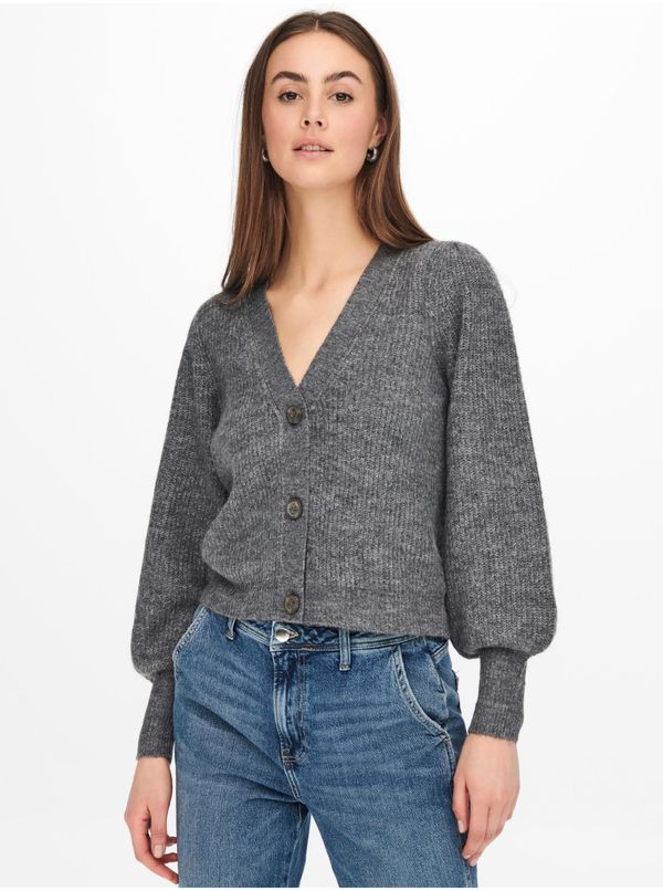 JDY JDY Rea Grey Brindled Cardigan - Ladies