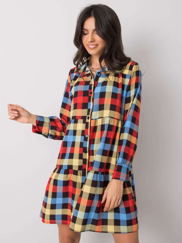 Fashionhunters Jendaya's red and blue plaid dress