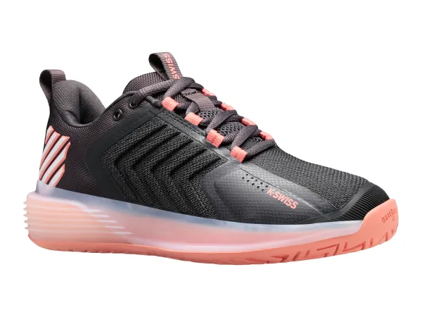 K Swiss K-Swiss Ultrashot 3 Asphalt/Peach Amber EUR 40 Women's Tennis Shoes