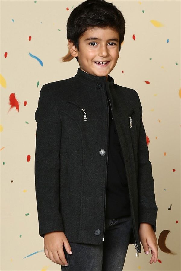 dewberry K3001 DEWBERRY BOYS' COAT-ANTHRACITE