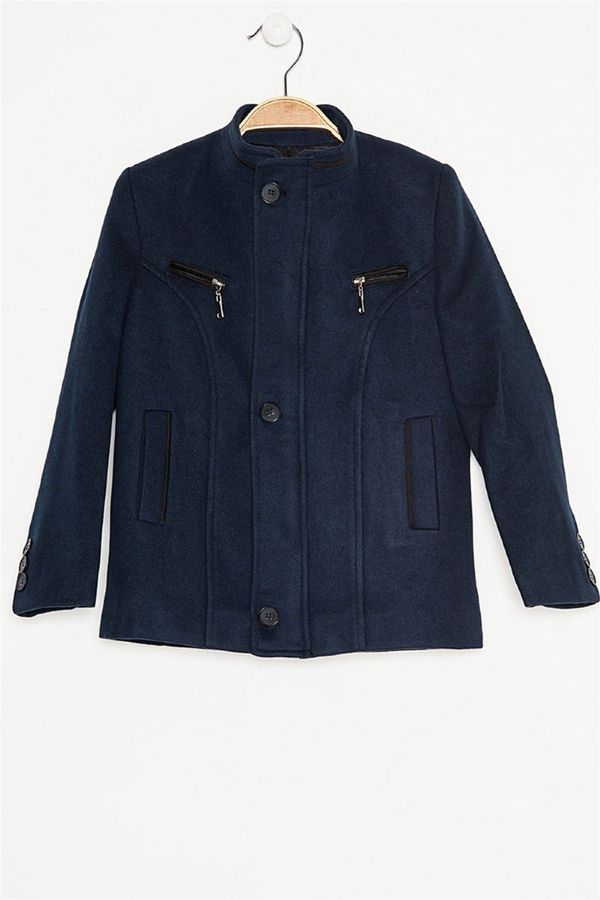 dewberry K3001 DEWBERRY BOYS' COAT-NAVY BLUE