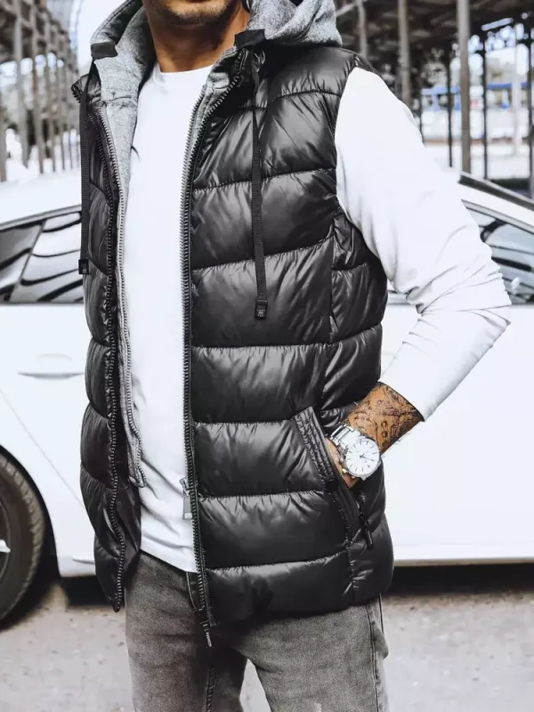 DStreet Kamizelka męska czarna Dstreet