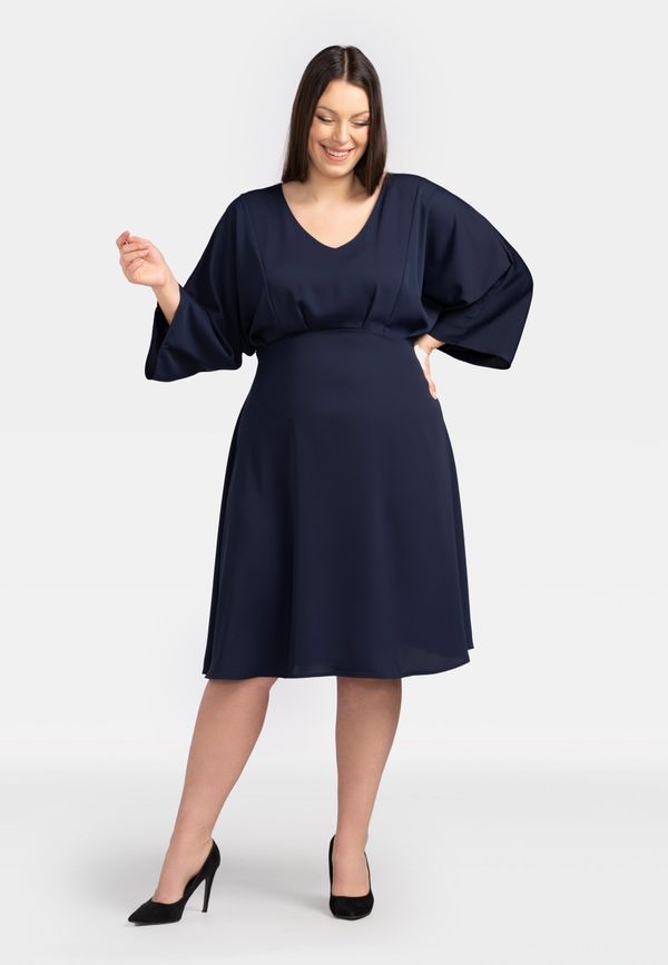 Karko Karko Woman's Dress SB609 Navy Blue