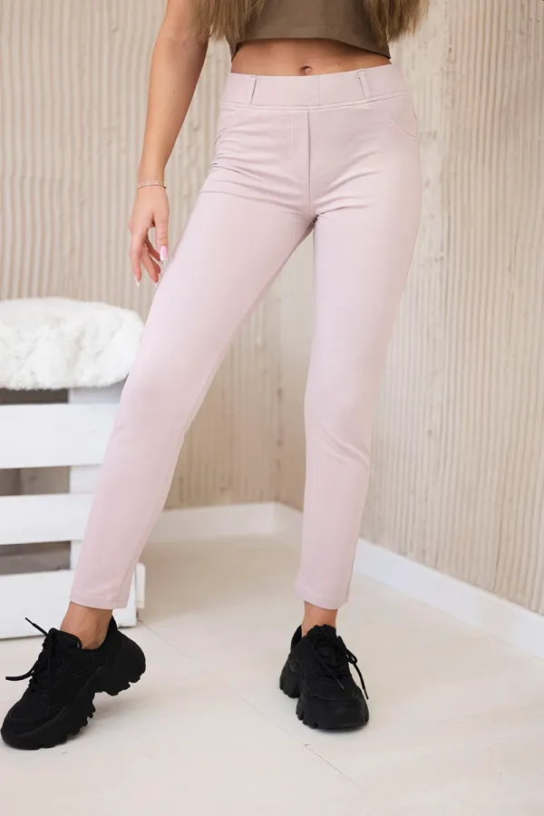Kesi Kesi Cotton trousers with back pockets dark powder pink