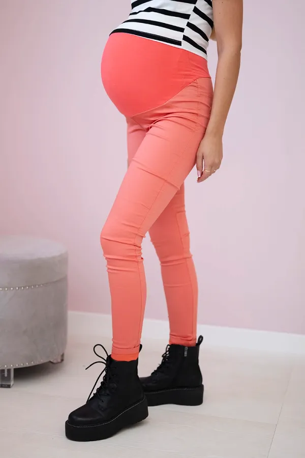 Kesi Kesi Maternity pants, colored jeans dark apricot